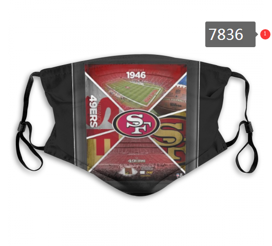 NFL 2020 San Francisco 49ers #20 Dust mask with filter